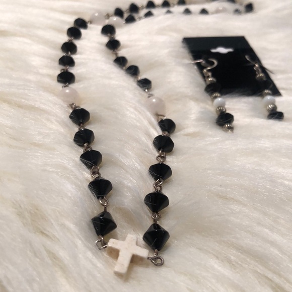 White quartz Maria set. Handmade. NWOT - Picture 1 of 4